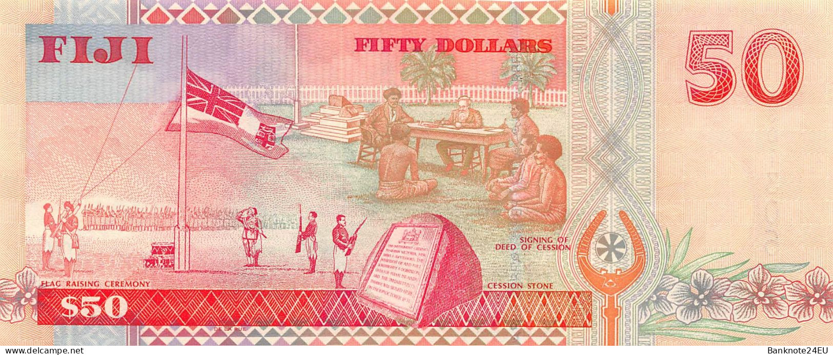 Fiji Islands 50 Dollars 2002 Unc Pn 108a, Banknote24 - Fidschi