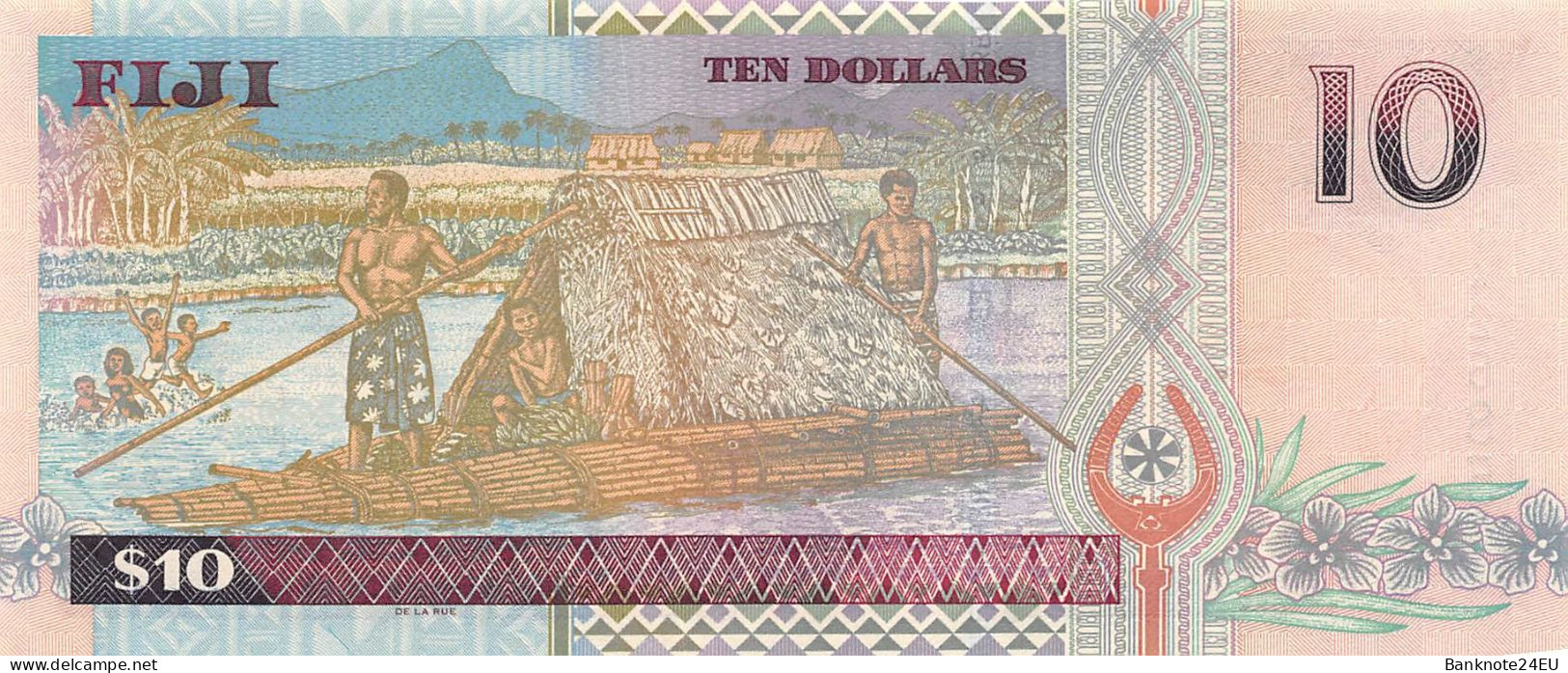 Fiji Islands 10 Dollars 2002 Unc Pn 106a, Banknote24 - Figi