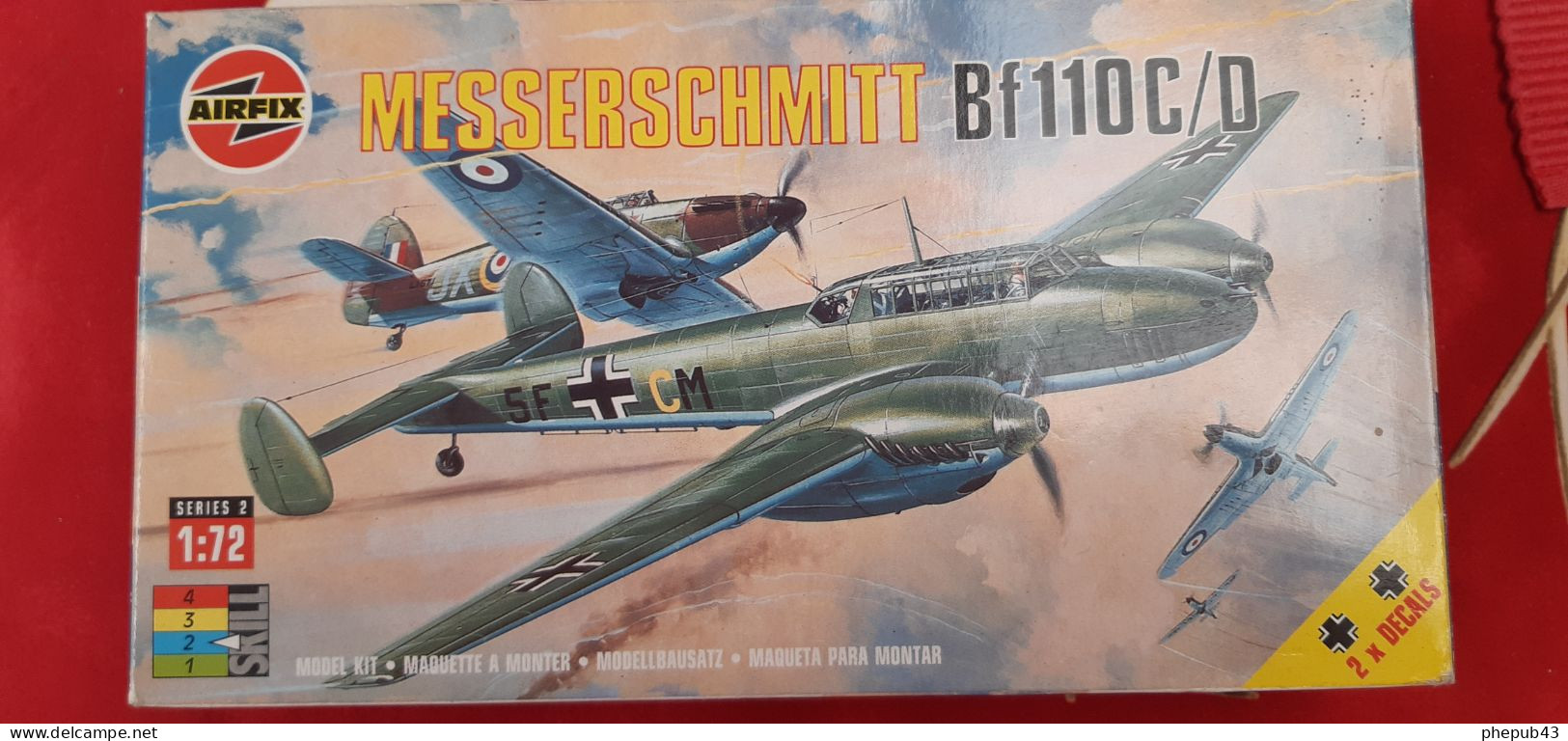 Messerschmitt Bf110C/D - German Army - 1940 - Model Kit - Airfix (1:72) - Avions
