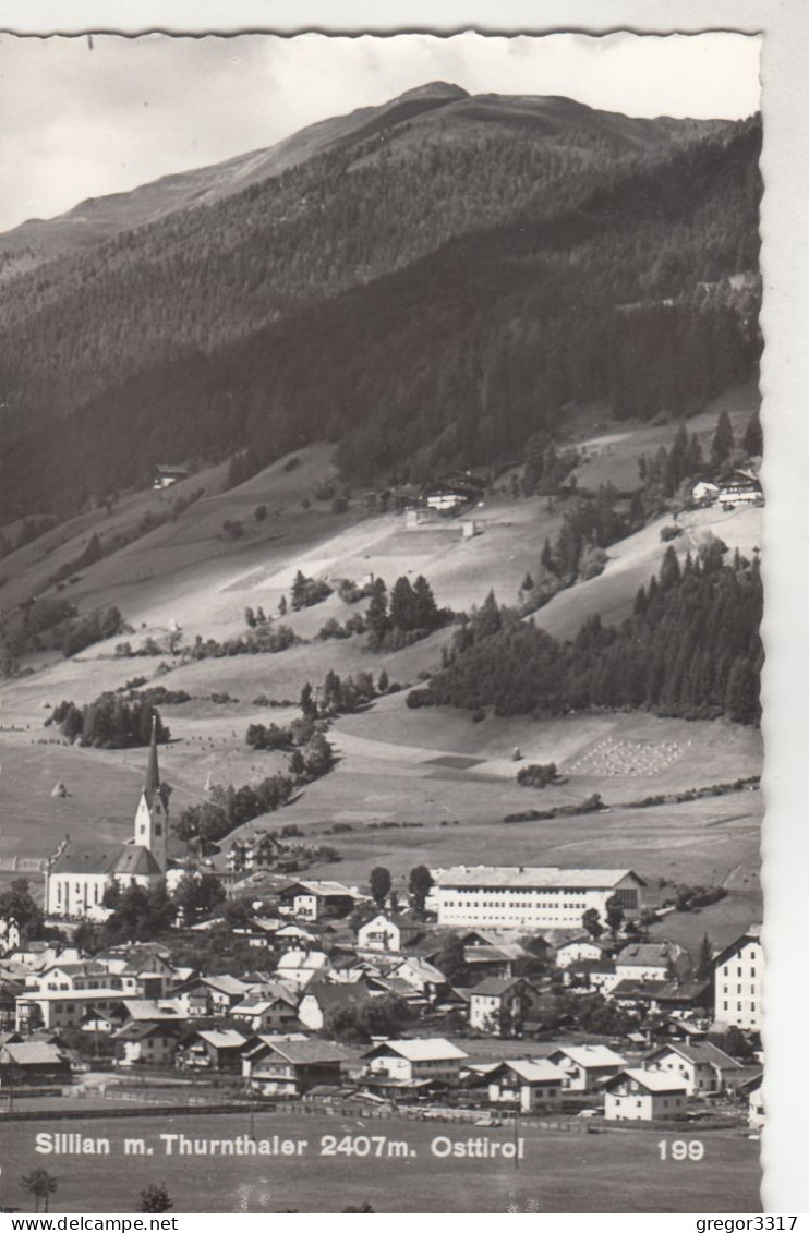 D3275) SILLIAN Mit Thurnthaler - Osttirol - Häuser Kirche S/W - Sillian