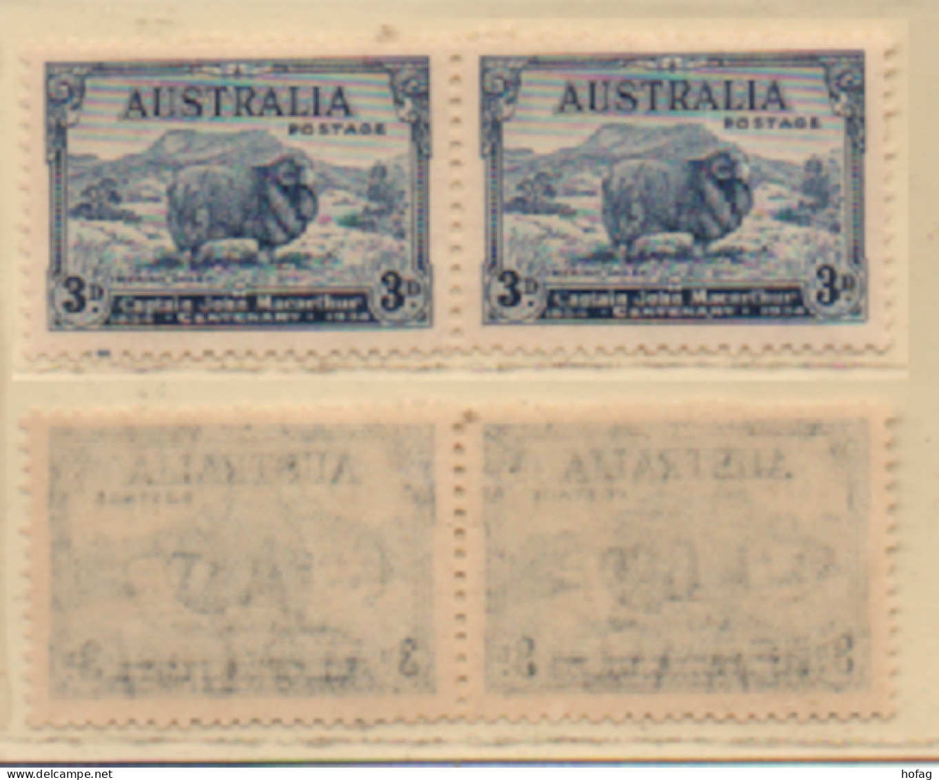 Australien 1934 MiNr.: 124 Postfrisch Paar; Australia MNH Pair Scott: 148 YT: 98 Sg: 151 - Mint Stamps