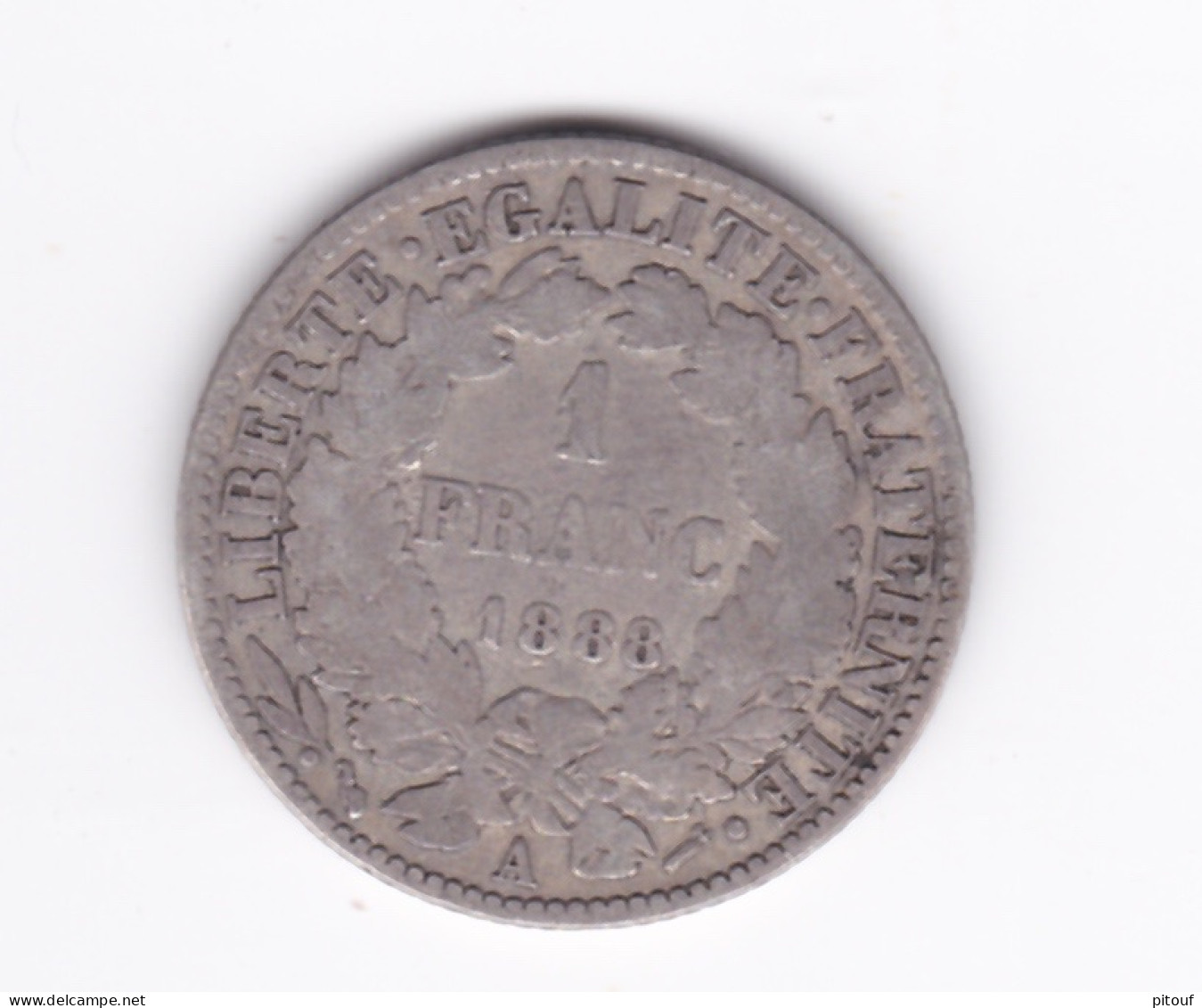 1 Franc 1888 A Cérès  TB à TTB - 1 Franc