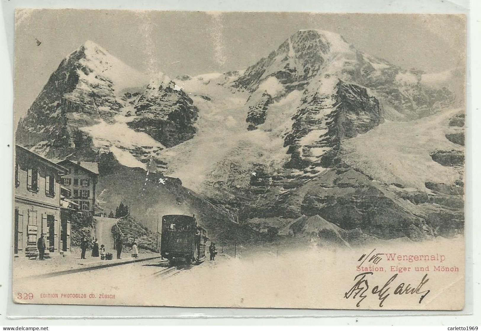 WENGERNALP - STATION, EIGER UND MONCH - VIAGGIATA FP - Autres & Non Classés