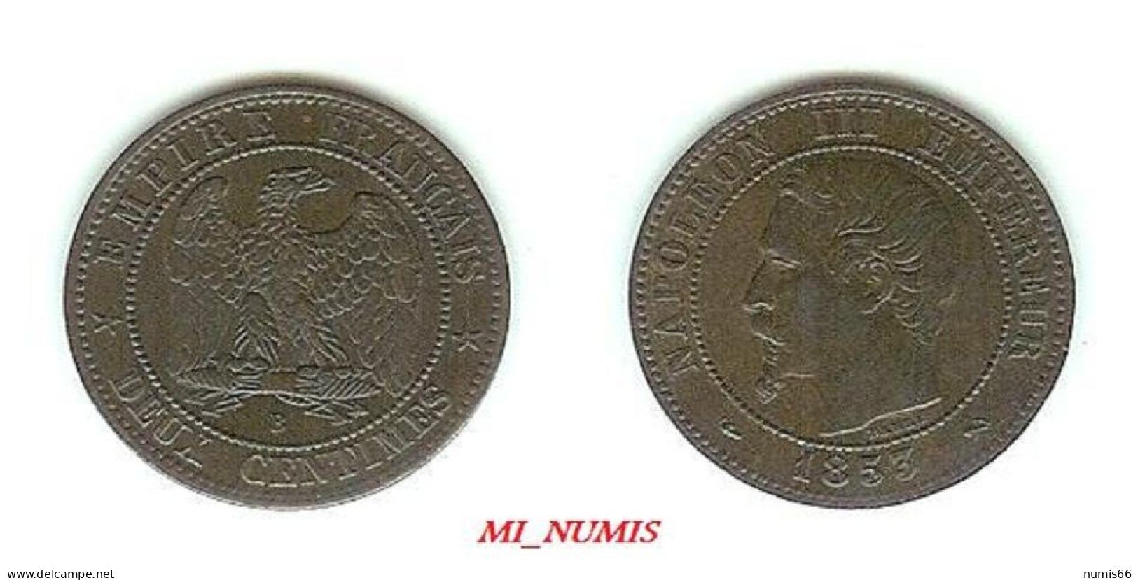 2 CT NAPOLEON 1853 B - 2 Centimes