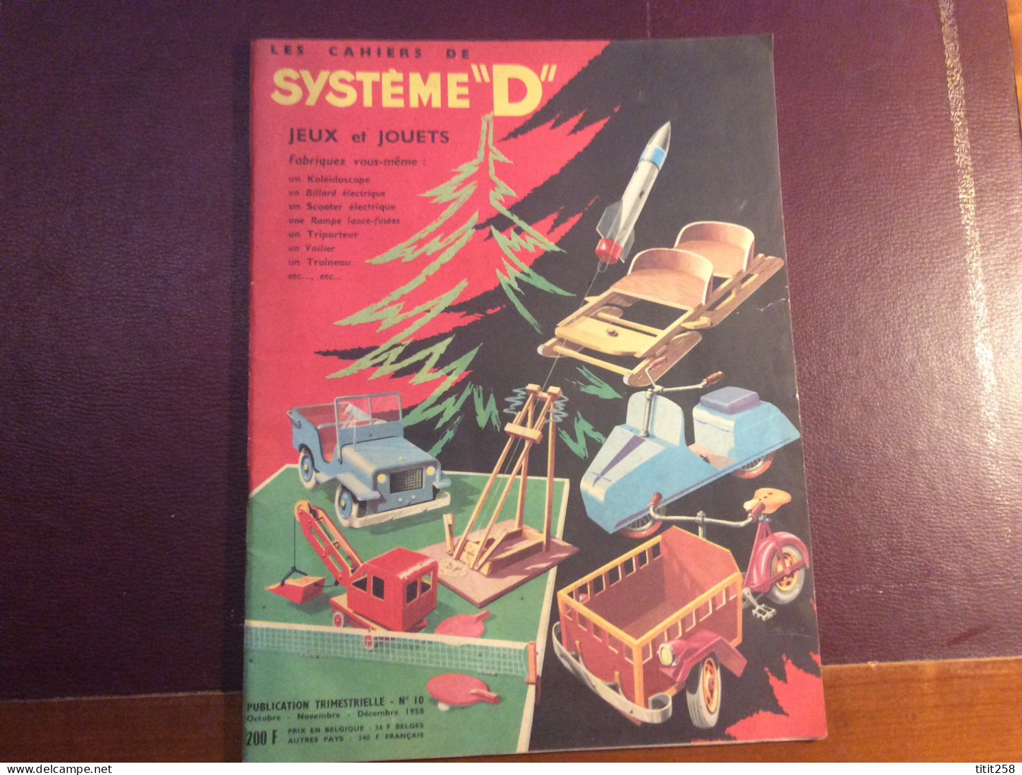 Systéme D Spécial Jeux / Jouets / Maquettes / Scooter Voilier Billard Grue Jeep Etc . 1958 - Modellbau