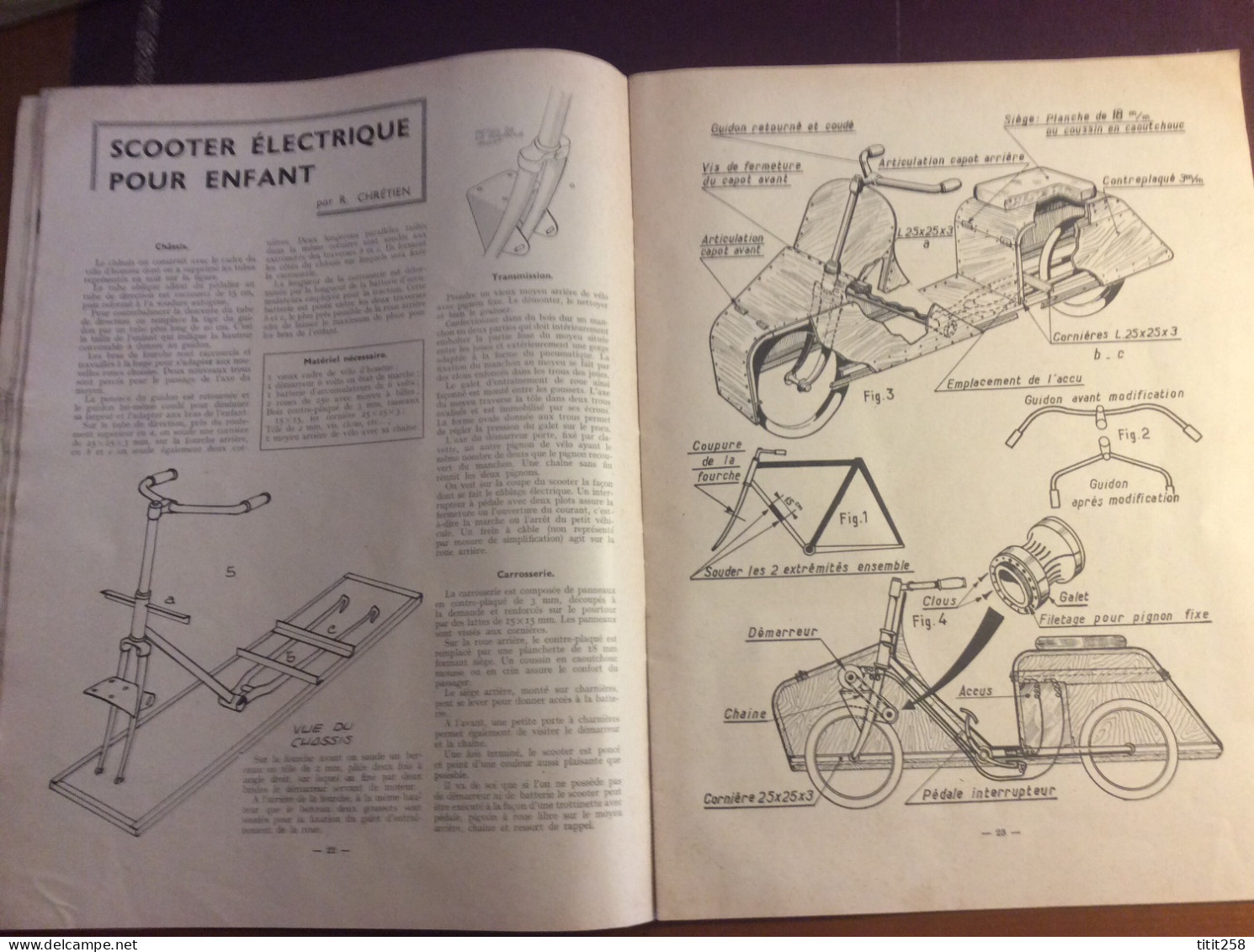 Systéme D Spécial Jeux / Jouets / Maquettes / Scooter Voilier Billard Grue Jeep Etc . 1958 - Modélisme