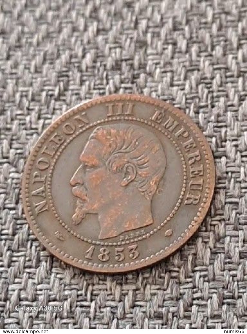 2 CT NAPOLEON 1853 MA - 2 Centimes