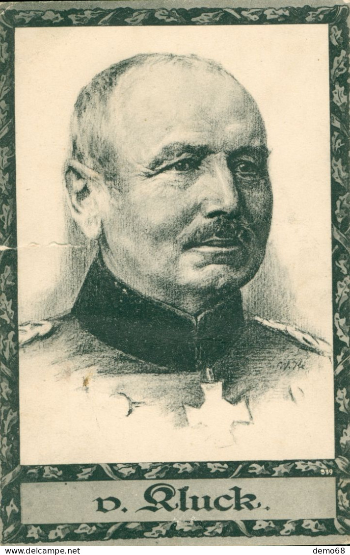 Alexander Von Kluck Militaire Allemand Militaria Zum Besten Roten Kreuz Allemagne Deutschland (déchirure Milieu Gauche) - Croix-Rouge