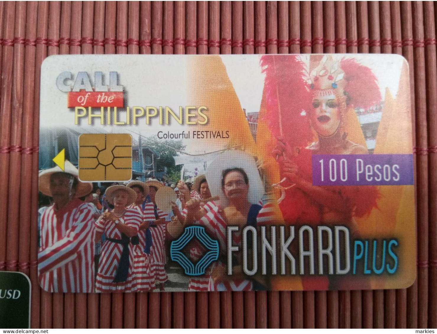 Phonecard Filipins 100 Pesos Used  Rare - Philippinen