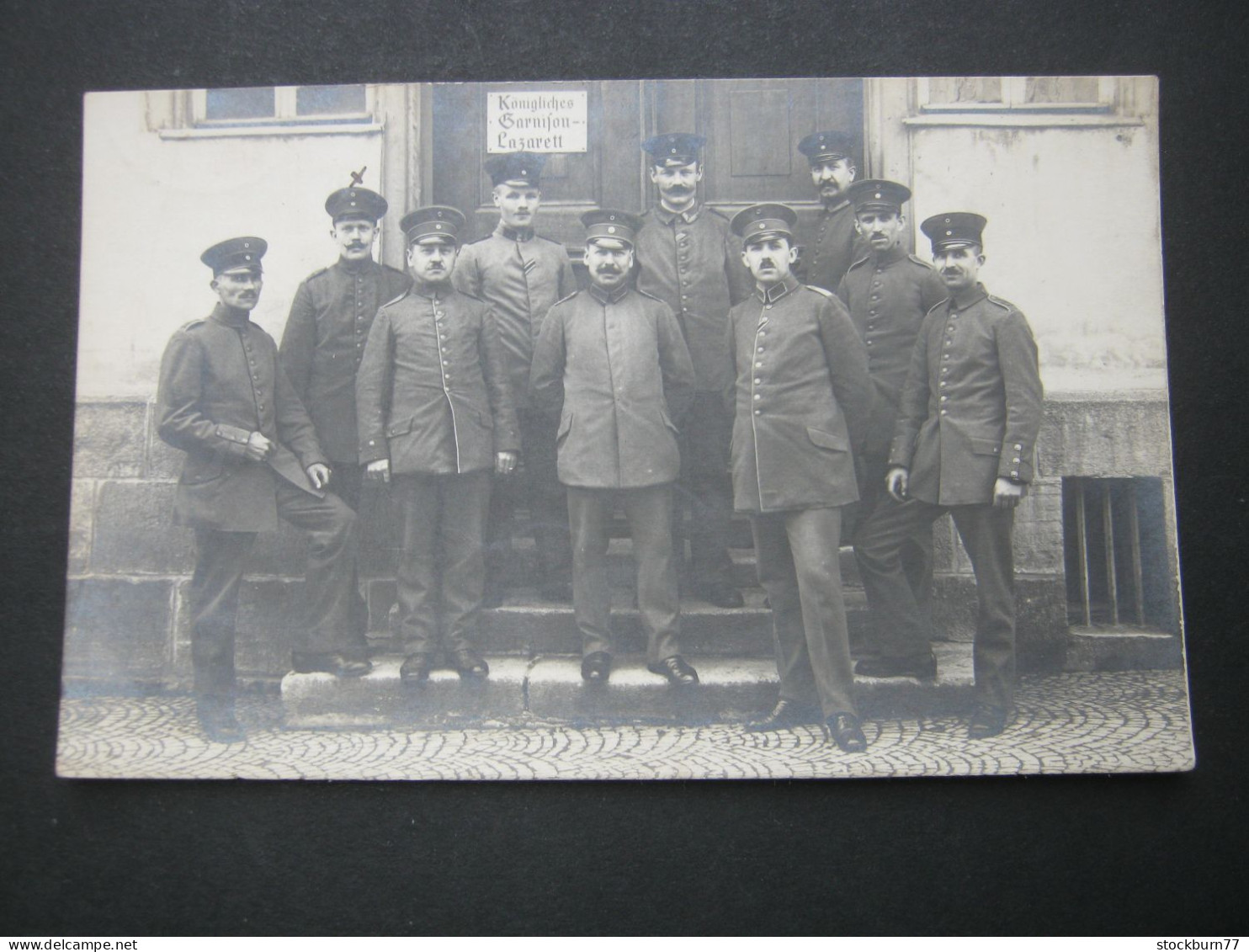 Sondershausen, Soldatenfoto : Garnisonslazarett  ,   Schöne Ansichtskarte Um 1918 - Sondershausen