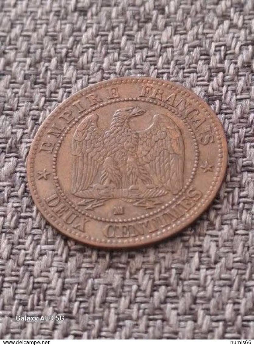 2 CT NAPOLEON 1855 MA - 2 Centimes