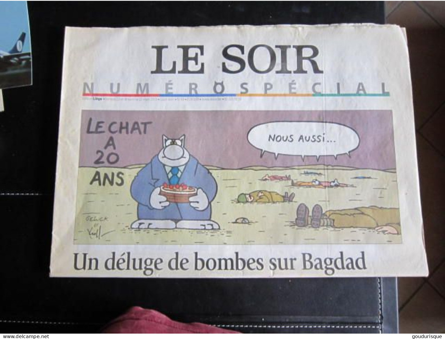 LE CHAT  NUMERO SPECIAL DU SOIR POUR LES 20 ANS DU CHAT  GELUCK - Geluck