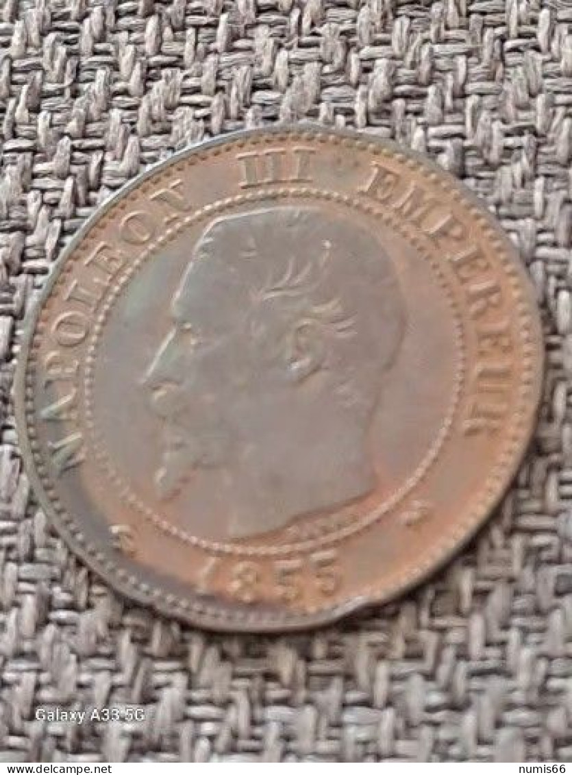 2 CT NAPOLEON 1855 K - 2 Centimes