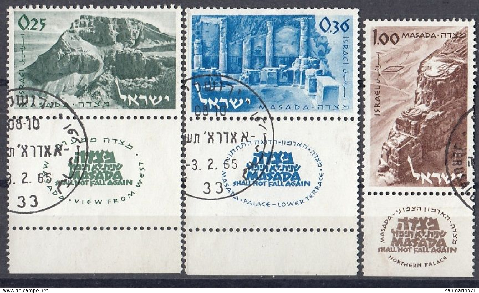 ISRAEL 317-319,used,falc Hinged - Archéologie