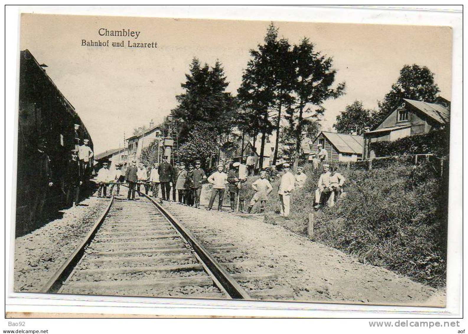 54-1744 CHAMBLEY Gare Train Hôpital - Chambley Bussieres
