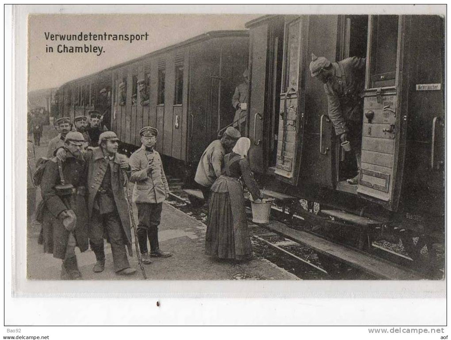 54-1991 CHAMBLEY Gare Train Evacuation Des Blessés Et Des Civils - Chambley Bussieres