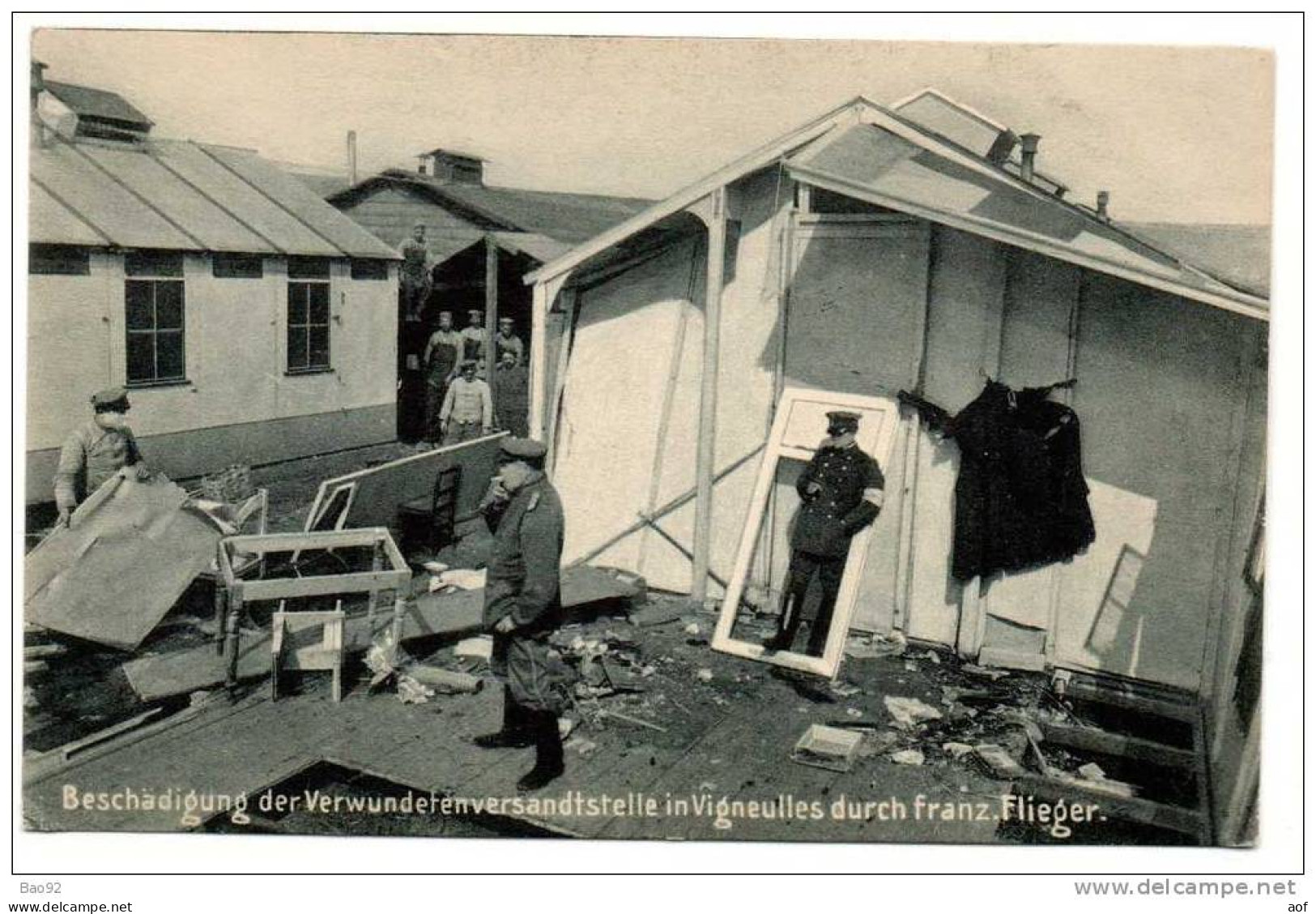 55-1880 VIGNEULLES Hôpital Après Un Bombardement Aérien - Vigneulles Les Hattonchatel