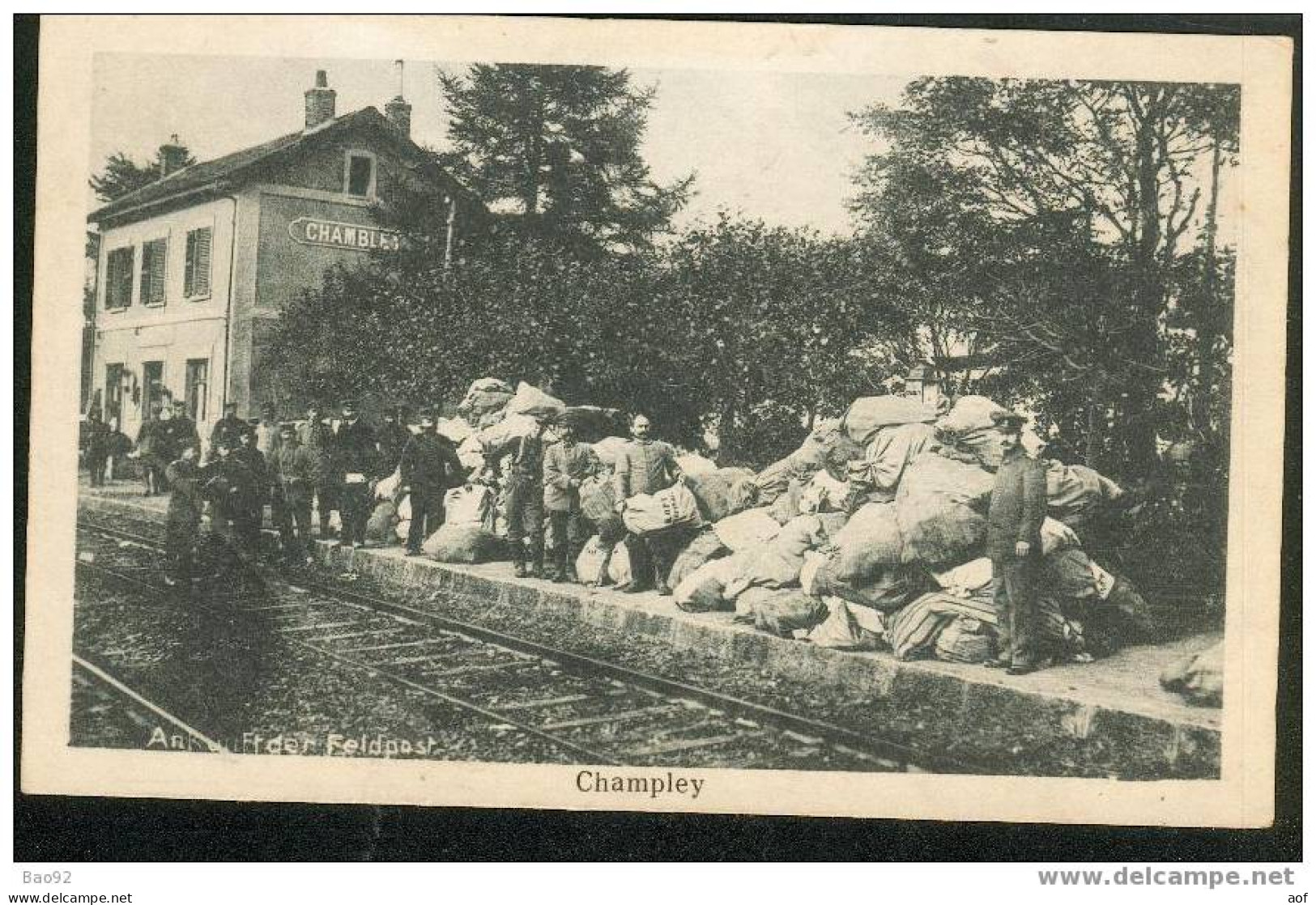 54-1104 CHAMBLEY La Poste Gare - Chambley Bussieres