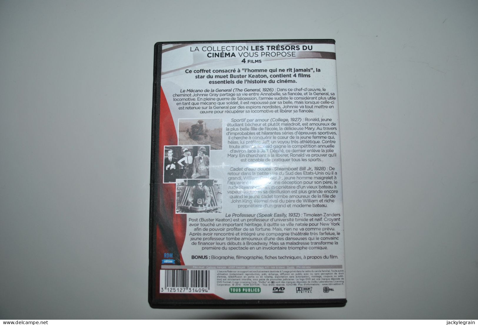 DVD Buster Keaton Mécano General/Cadet Eau Douce/... Langues Anglais/français Bon état Vente En Belgique Uniquement - Classiques
