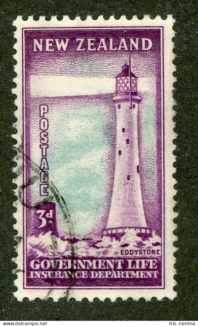 435 New Zealand 1947 Scott #OY33 Used (Lower Bids 20% Off) - Postal Fiscal Stamps