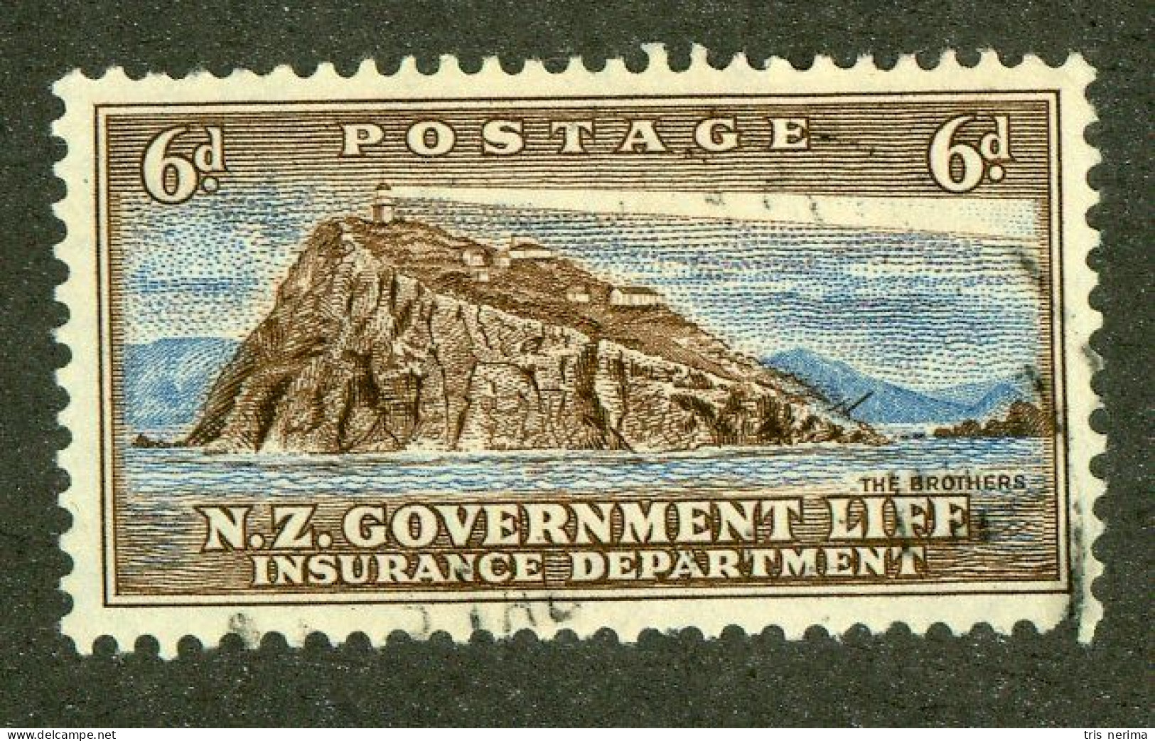 438 New Zealand 1947 Scott #OY35 Used (Lower Bids 20% Off) - Fiscali-postali