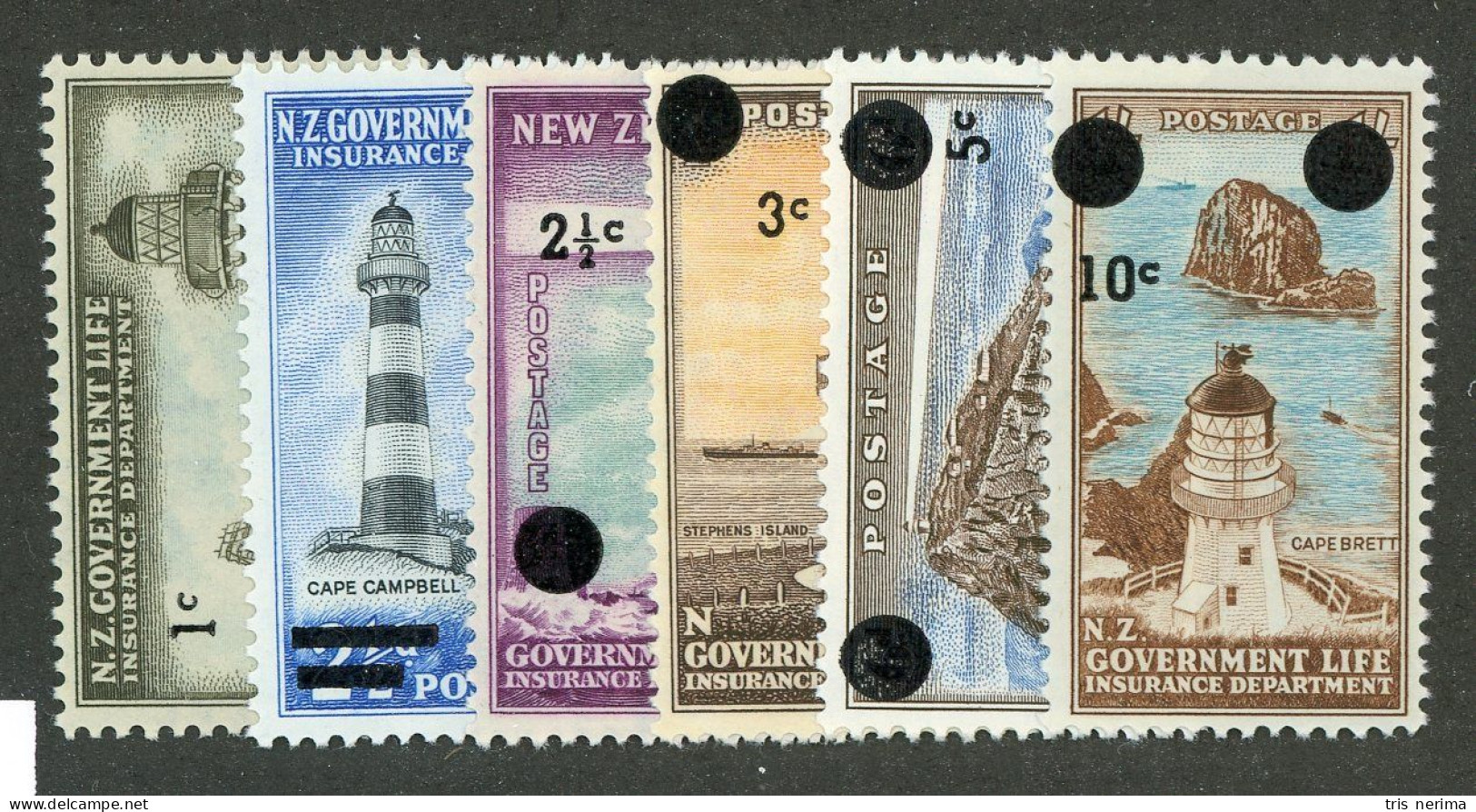 440 New Zealand 1967 Scott #OY37/42 M* (Lower Bids 20% Off) - Steuermarken/Dienstmarken
