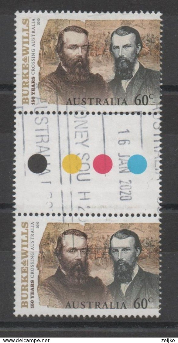 Australia, Used, 2010,  Michel 3447, 3448, Burke And Willis (2) - Used Stamps