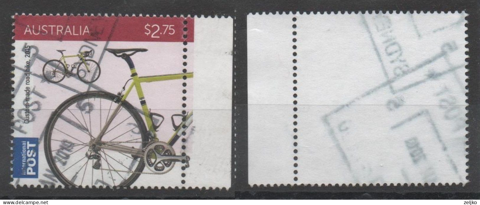 Australia, Used, 2015,  Michel 4387, Custom Made Road Bike (2) - Used Stamps