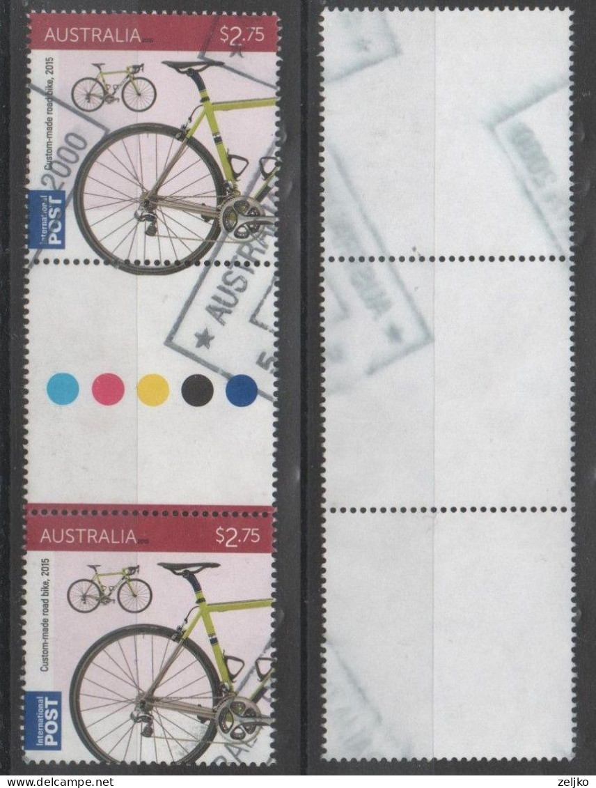 Australia, Used, 2015,  Michel 4387, Custom Made Road Bike - Used Stamps