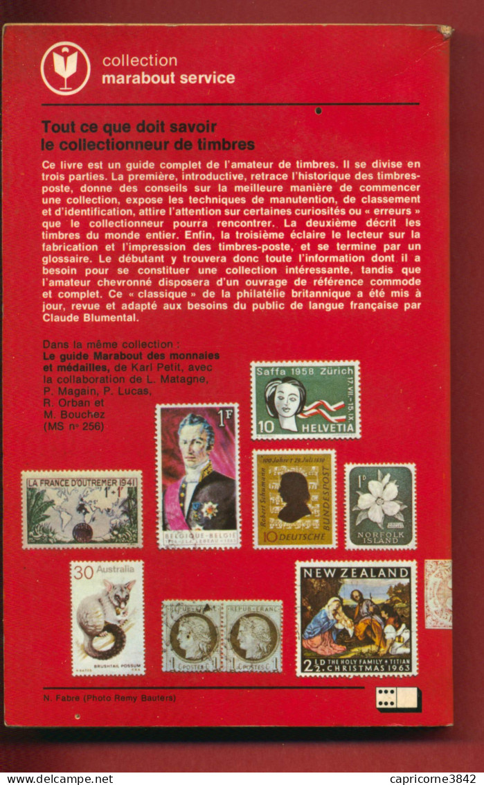 LE GUIDE MARABOUT DE LA PHILATELIE - F.J. MELVILLE -  Ed. Marabout - 1976, - Handboeken