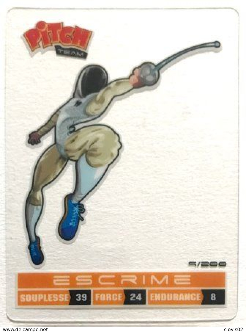Escrime Carte Pitch Team Sports 2012 - Esgrima