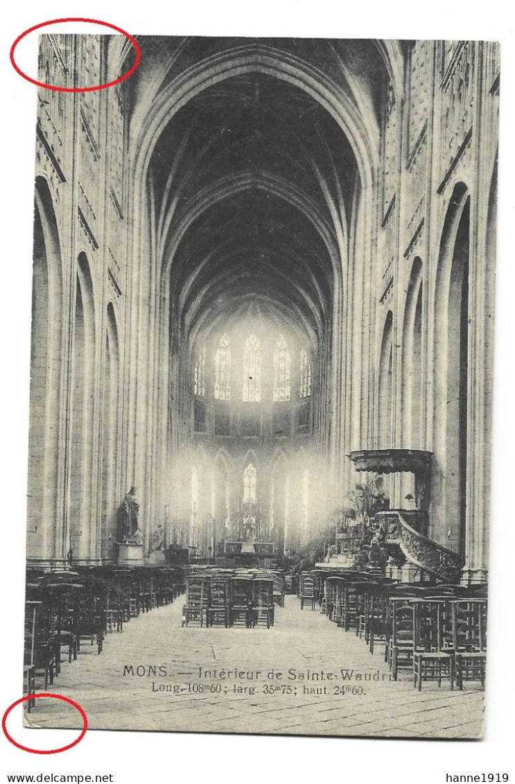 Mons Interieur De Sainte Waudru Hainaut Htje - Mons