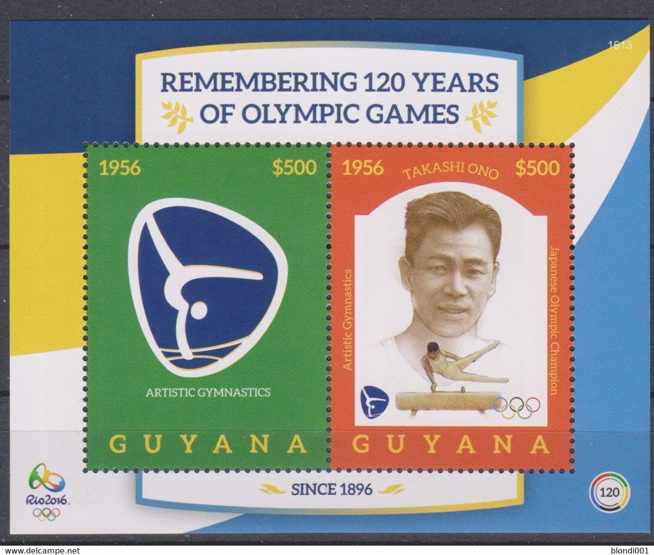 Olympics 2016 - Gymnastics - GUYANA  - S/S MNH - Sommer 2016: Rio De Janeiro