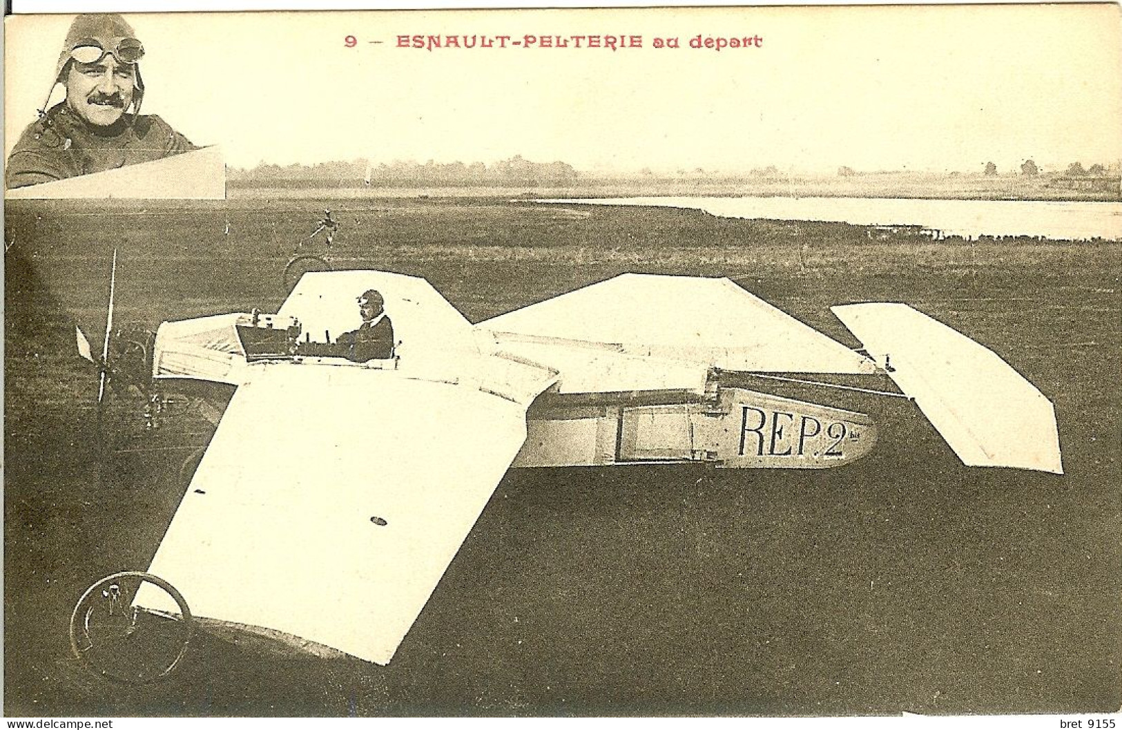 91 JUVISY SUR ORGE L AVIATEUR ESNAULT PELTERIE AU DEPART SUR SON REP 2 - Aérodromes