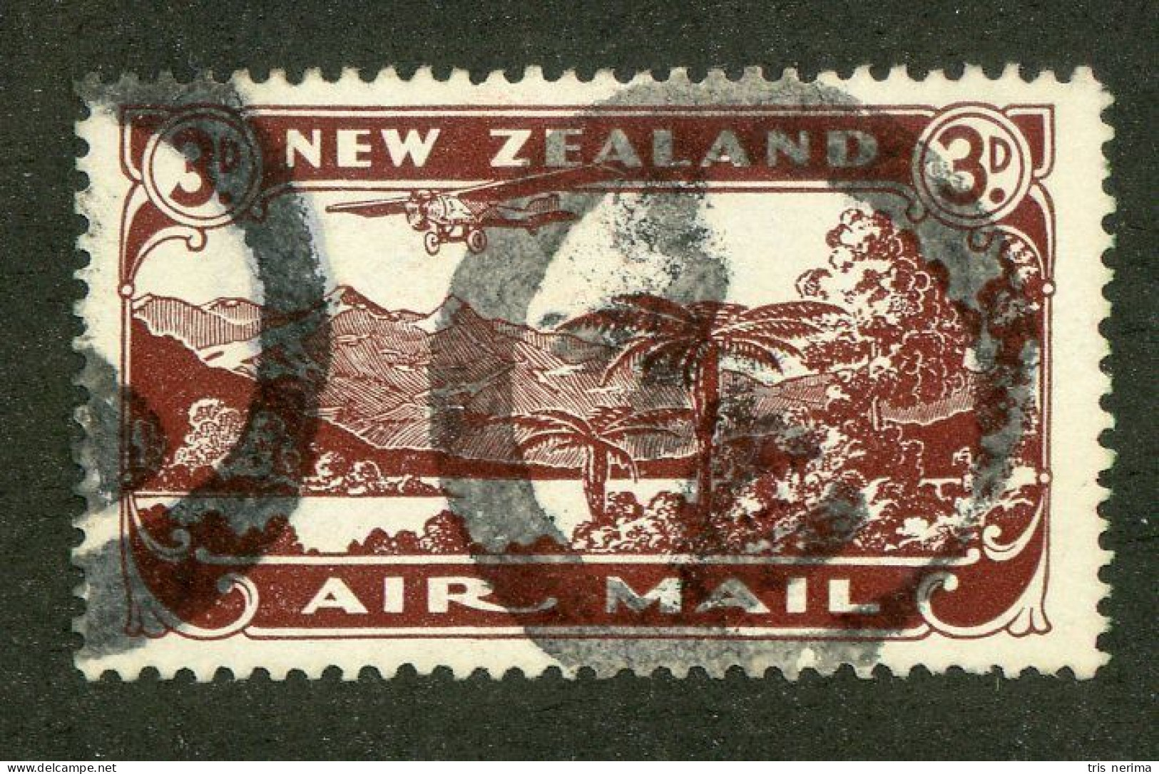 523 New Zealand 1931 Scott #C1 Used (Lower Bids 20% Off) - Airmail