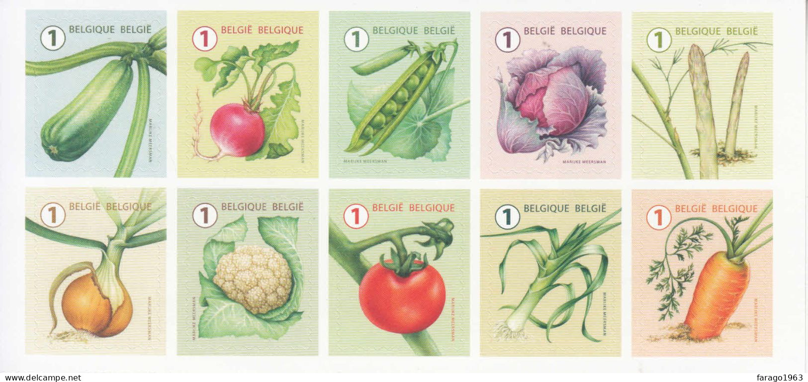 2022 Belgium Vegetables Plants Health Complete Booklet MNH @ BELOW FACE VALUE - 2013-... Re Filippo