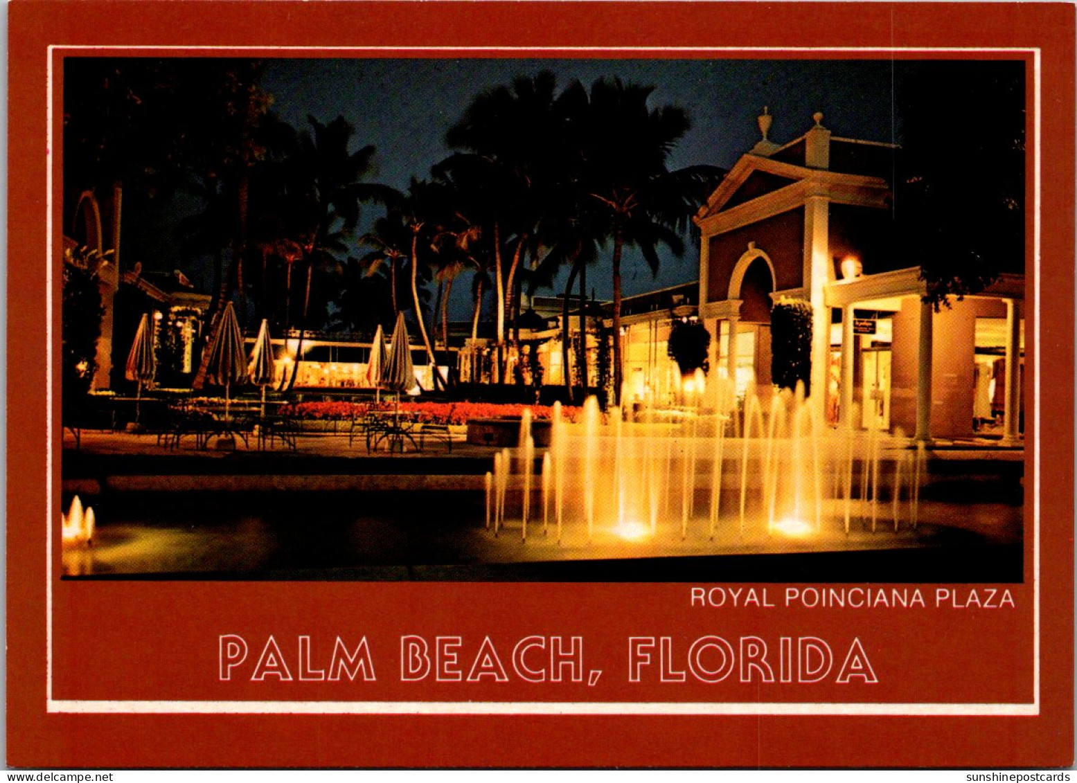 Florida Palm Beach Royal Poinciana Plaza At Night - Palm Beach