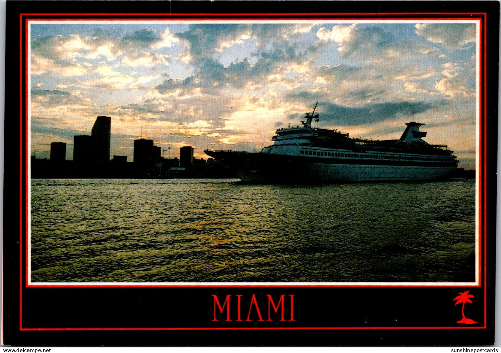 Florida Miami Cruise Ship Leaving Port Of Miami - Miami