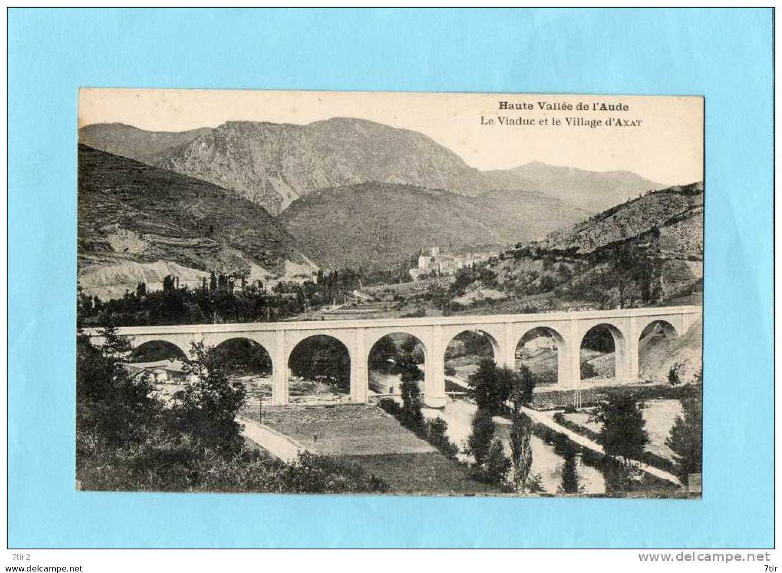 Le Viaduc Et Le Village D'Axat - Axat