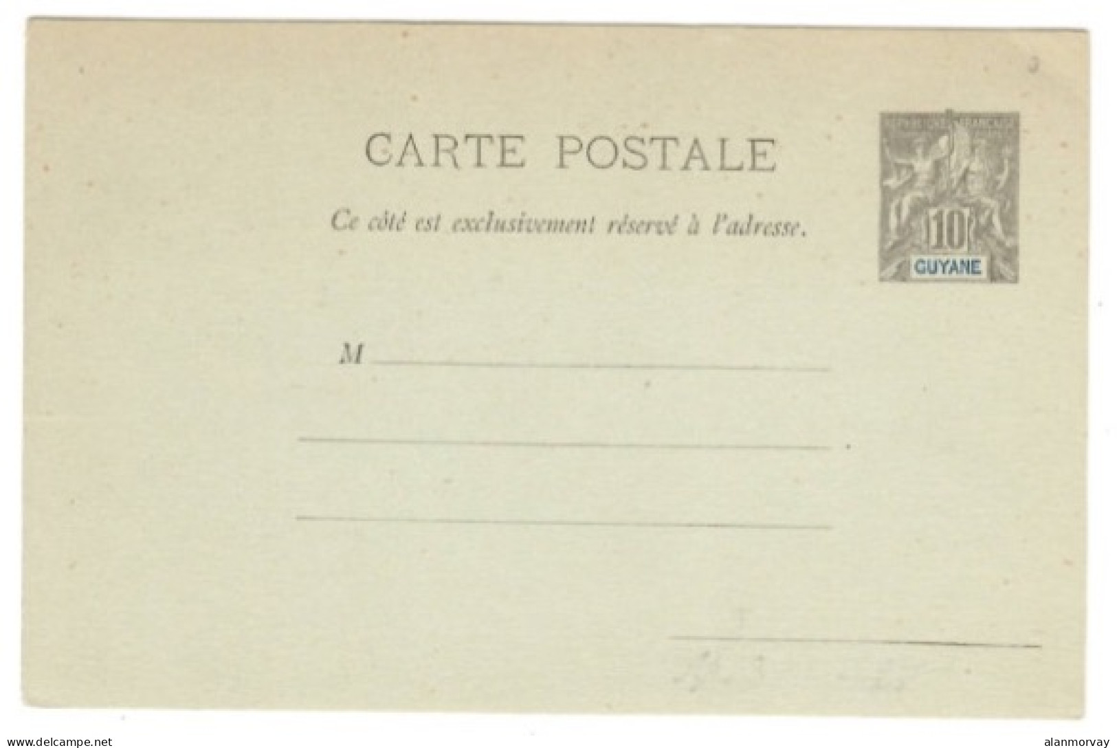 French Guiana - Unused Postal Card - Brieven En Documenten