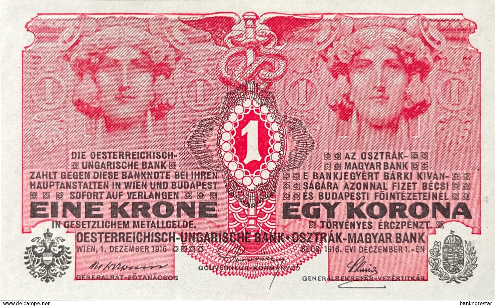 Austria 1 Kronen, P-20 (01.12.1916) - UNC - Autriche