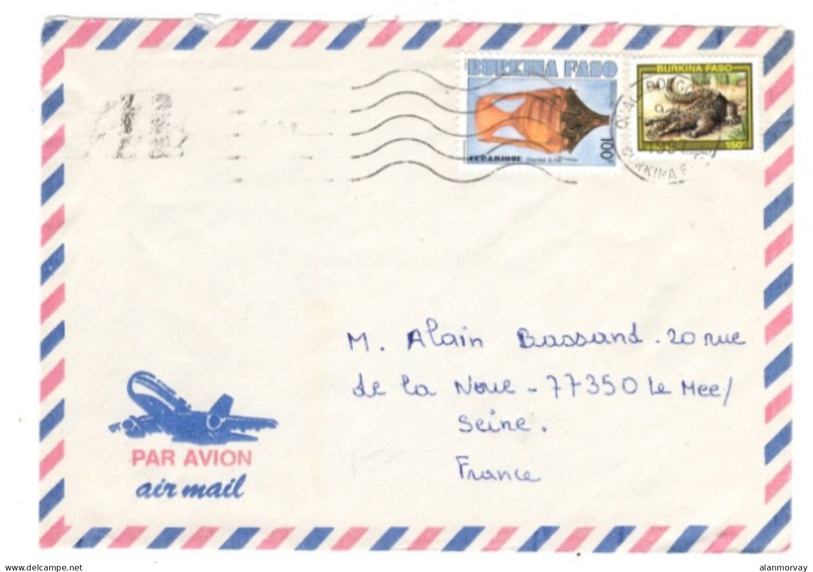 Burkina Faso - 1997 Cover To France - Burkina Faso (1984-...)