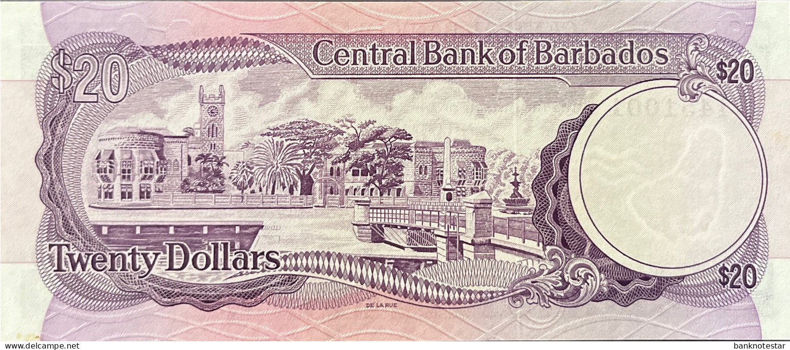 Barbados 20 Dollars, P-34 (1973) - UNC - Barbades