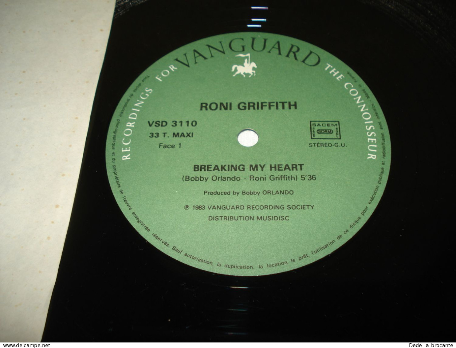 B8 / Roni Griffith – Breaking My Heart - Maxi Single 33T - VSD 3110 - FR - 1983