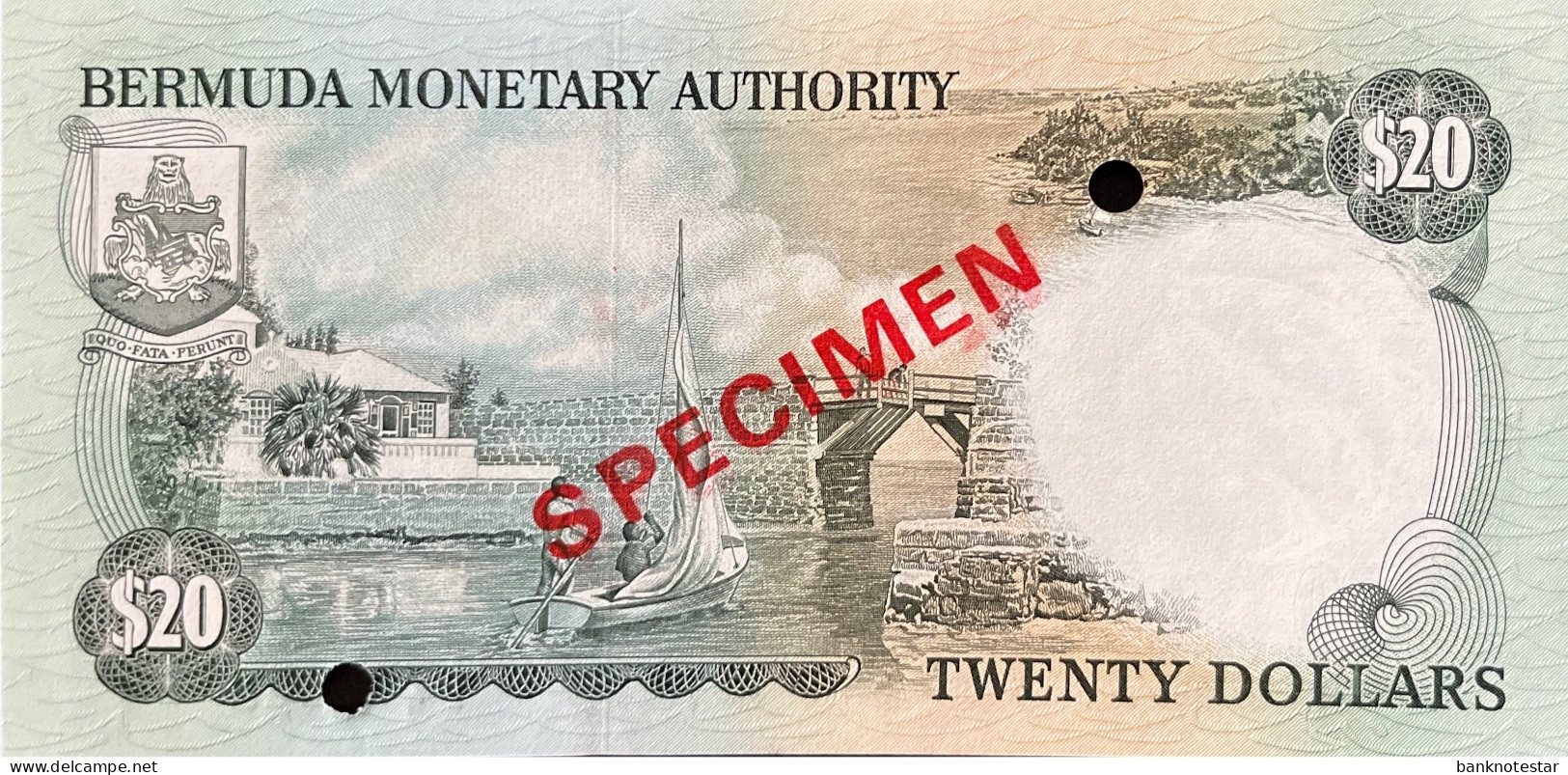 Bermuda 1-100 Dollars, P-CS1 - UNC - SPECIMEN SET with 442 ending