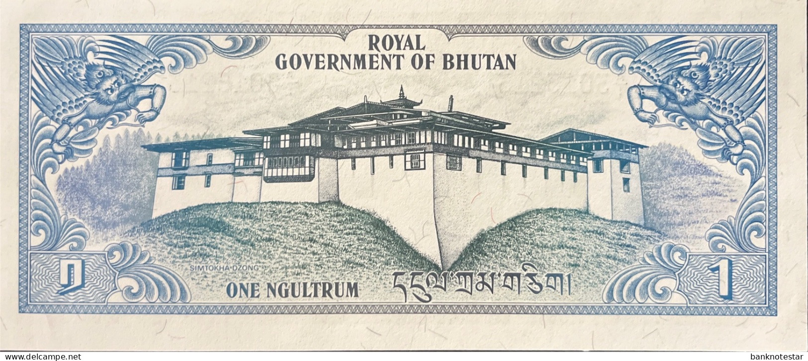 Bhutan 1 Ngultrum, P-5 (1981) - UNC - Bhoutan