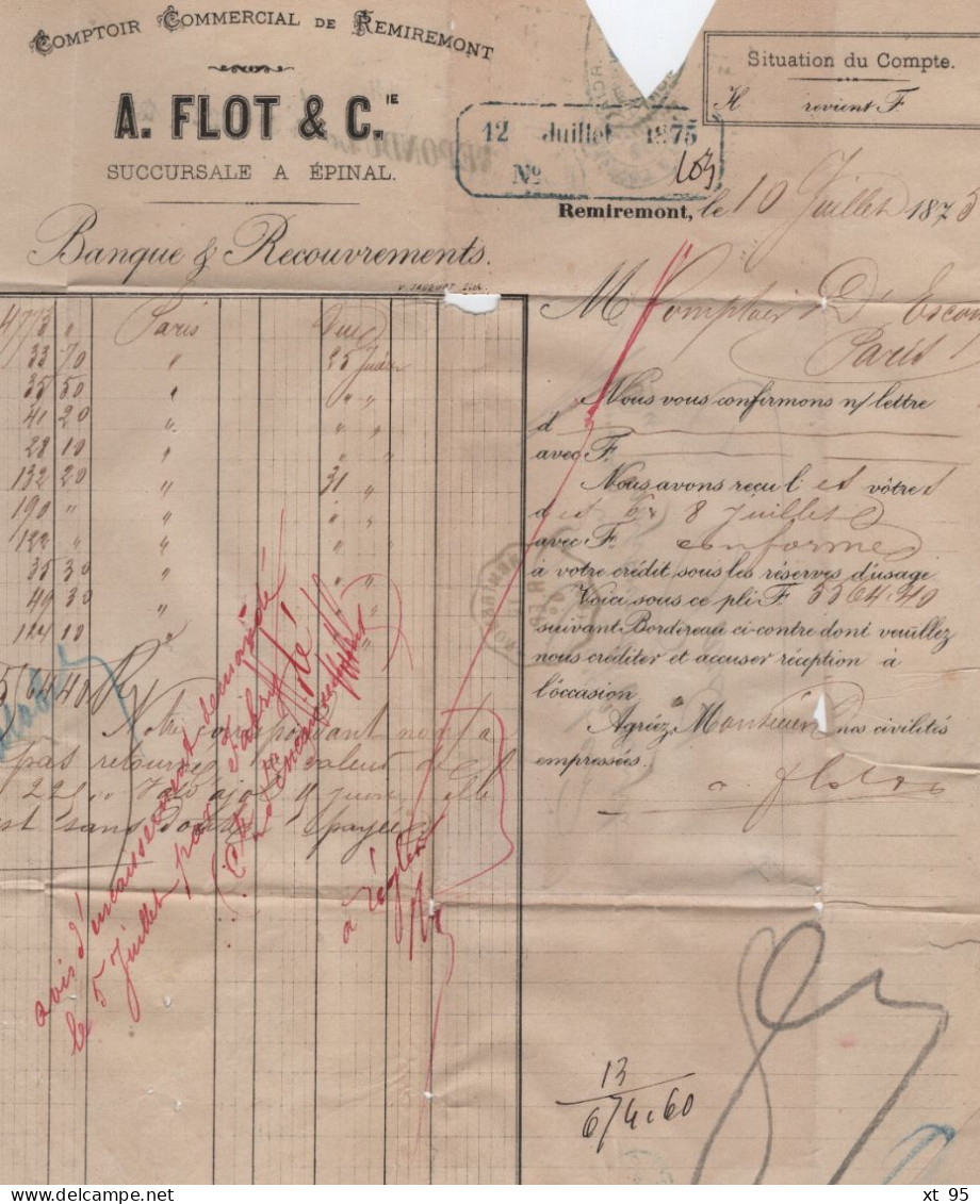 Convoyeur Station - Remiremont - 82 - Vosges - Double Port - Belfort A Paris - Poste Ferroviaire