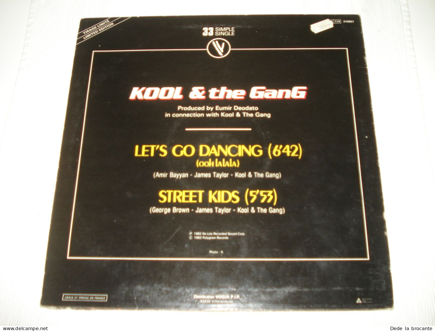 B8 / Kool & The Gang – Let's Go Dancing - Single 33 - 310967 - FR  1982 - M/VG++ - Formats Spéciaux