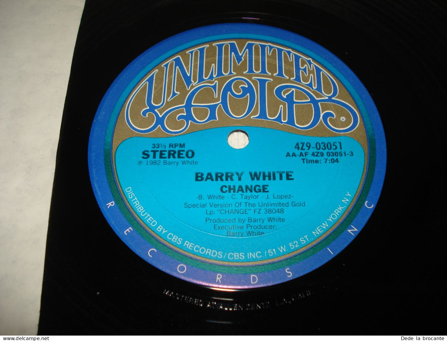 B8 / Barry White – Change -  33 RPM - 4Z9 3051 - US -  1982 -  EX/VG+ - Formats Spéciaux