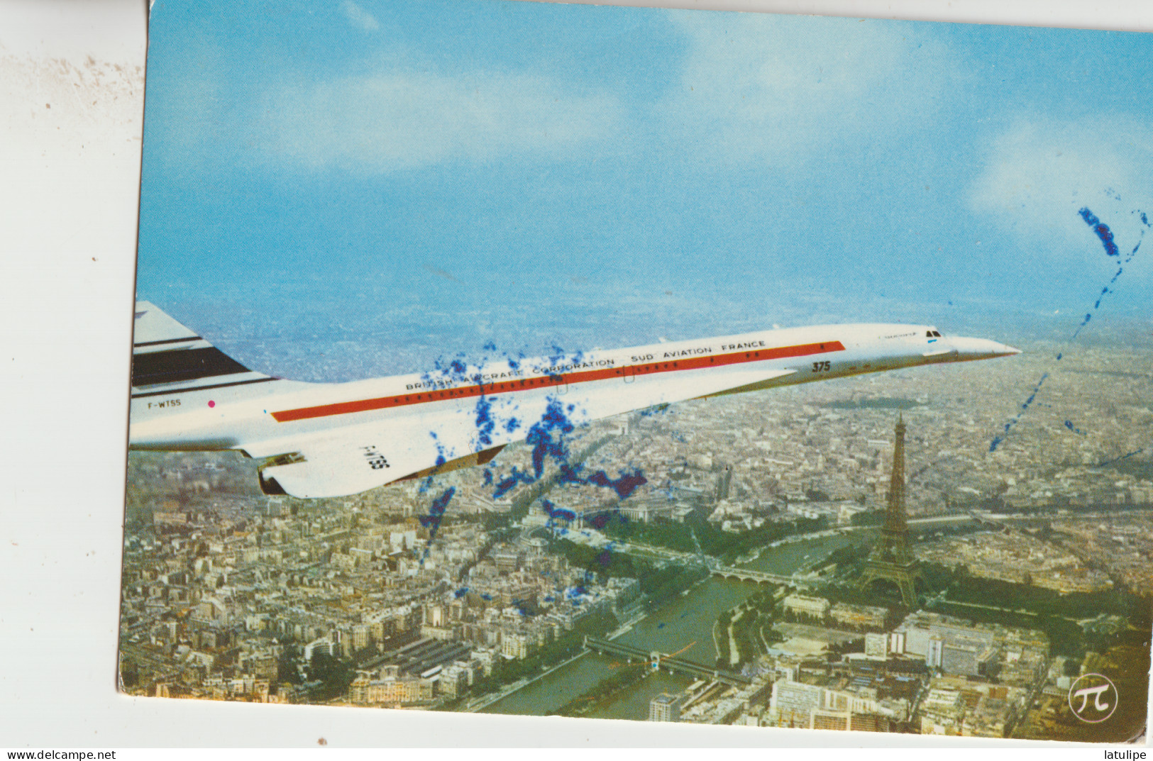 Dans Le Ciel De Paris  75  Avion Super-Sonique, (Cocorde ) 135 Passagers  Longueur 58m Vitesse 2335 Km Alt 15 A 18000m - Flugwesen